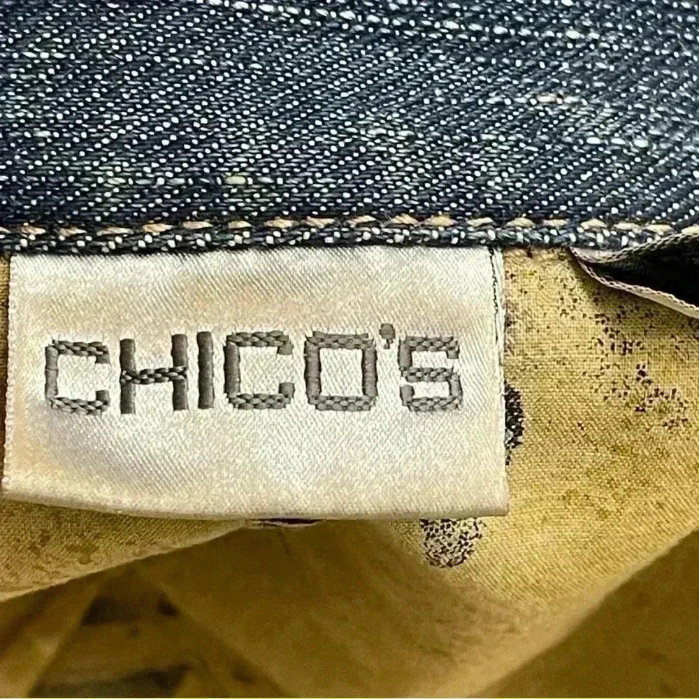 Chico’s Lined Denim Jacket - Picture 11 of 11
